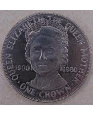 Остров Мэн 1 крона 1980 Королева Мать. арт. 3184-63000